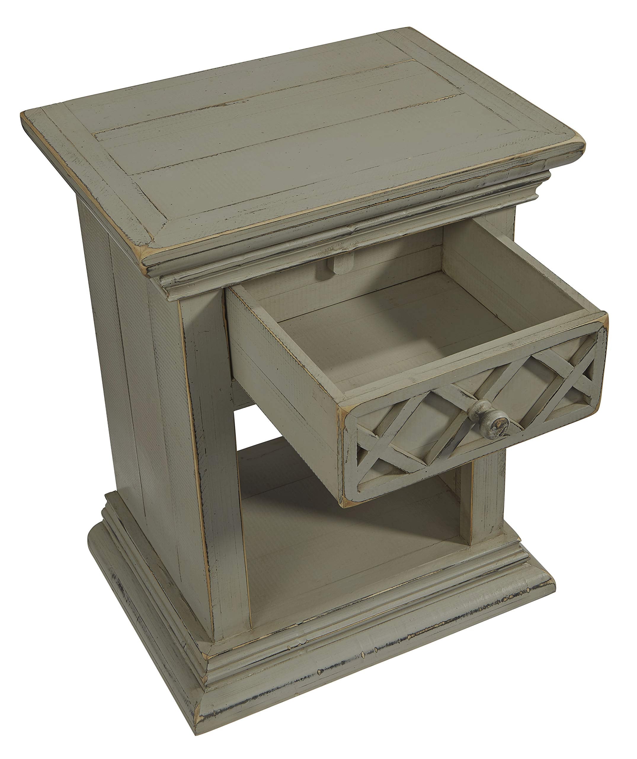 Progressive Furniture Beatrix Nightstand, Gray